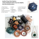 8" Textile Mudcloth Earthtone Agate Wall Clock