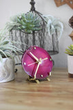 Pink Agate Desk Clock