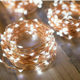 SUPER SUPER LONG 20 Meter/65 Feet Micro Led Fairy string light 20M/200 lights waterproof. Silver/Copper wire/ white light, warm white