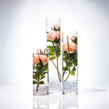 Submersible Blush Pink  Floral Wedding Centerpiece with Floating Candles and Acrylic Crystals Kit