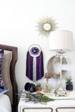 AYA | 8" Purple Agate Wall Clock