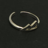 Silver Mountain Range Toe Ring