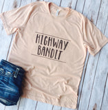 Highway Bandit, Western Shirt, Rodeo Shirt, Country Shirt, Boho Shirt, Bohemian Shirt, Hippie Shirt, Gypsy Shirt, Free Spirt, Good Vibes
