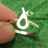 Silver Avocado Ring