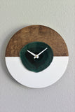 KISMET Design | 10" Green Agate Wall Clock (Silent)