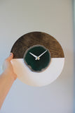 KISMET Design | 10" Green Agate Wall Clock (Silent)