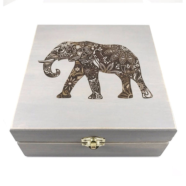 Spirit Animals Boxes - Essential Oil Storage Box 25 Slot 15ml - Pine - Choose Finish and Custom Laser Engravings - Fit dōTERRA Young Living