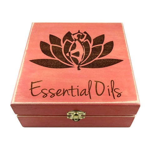 Yoga & Lotus Plant Medicine Box!! Essential Oil Storage Box 25 slot 15mls - fits dōTERRA Young Living and others