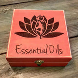 Yoga & Lotus Plant Medicine Box!! Essential Oil Storage Box 25 slot 15mls - fits dōTERRA Young Living and others