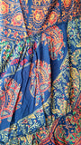 XS/S/M/L/XL Gorgeous Green Paisley 1970&#39;s style/Boho dress/Gypsy dress/summer dress/Mandala dress/Halter dress/Backless dress/Maxi dress
