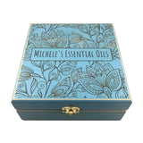 My Plant Medicine!! - Essential Oil Storage Box 25 Slot 15ml - Pine - Choose Finish and Custom Laser Engravings - Fit dōTERRA Young Living