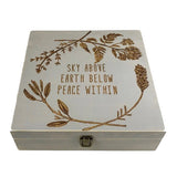Wildflower Garden Box - Essential Oil Storage Box 58 Slot 15ml - Pine - Choose Finish and Custom Laser Engravings - Fit dōTERRA Young Living