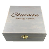 Family E.O. - Essential Oil Storage Box 25 Slot 15ml - Pine - Choose Finish and Custom Laser Engravings - Fit dōTERRA Young Living