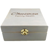 Family E.O. - Essential Oil Storage Box 25 Slot 15ml - Pine - Choose Finish and Custom Laser Engravings - Fit dōTERRA Young Living