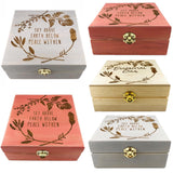 Sky Above Earth Below - Essential Oil Storage Box 25 Slot 15ml - Pine - Choose Finish and Custom Laser Engravings - Fit dōTERRA Young Living