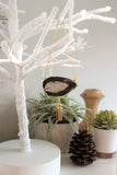 Agate Geode Ornament Set