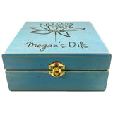 Essential Oils w/ NAME!! Essential Oil Storage Box 25 Slot 15ml -Pine- Choose Finish and Custom Laser Engravings - Fit dōTERRA Young Living