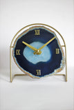 Blue Agate Desk Clock