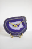 Purple Agate Desk Clock