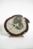 Brown Agate Desk Clock