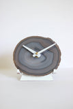 Gray Agate Desk Clock