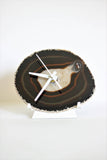 Earthtone Agate Desk Clock