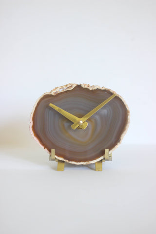 Natural Agate Desk Clock