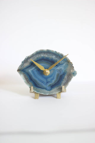 Blue Agate Desk Clock