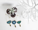 Agate Geode Ornament Set (A)