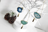 Agate Geode Ornament Set (A)