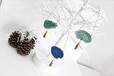 Agate Geode Ornament Set (B)
