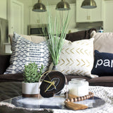 Earthtone Agate Desk Clock