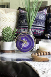 Purple Agate Desk Clock