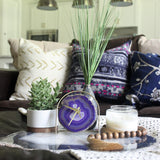 Purple Agate Desk Clock