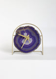 Purple Agate Desk Clock