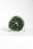 Olive Green Agate Desk Clock