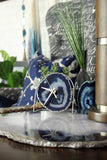 Cobalt Blue Agate Desk Clock