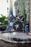 Navy Blue Agate Desk Clock