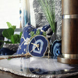 Blue Agate Desk Clock