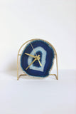 Blue Agate Desk Clock