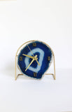Blue Agate Desk Clock