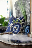 Blue Agate Desk Clock