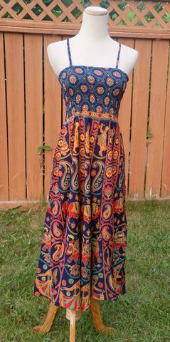 Spaghetti dress, spaghetti strap gown, summer loose dress, gypsy dresses boho, gypsy short dress, Xmas gift for her, knee length dresses