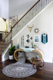 Teal Agate Hex Trio Wall Art