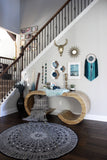 Teal Agate Hex Trio Wall Art