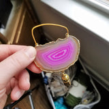 Agate Geode Ornament Set (G)