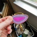 Agate Geode Ornament Set (F)
