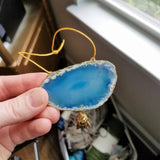 Agate Geode Ornament Set (A)