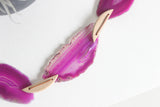 Pink Agate Tassel Garland