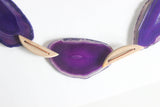 Purple Agate Tassel Garland